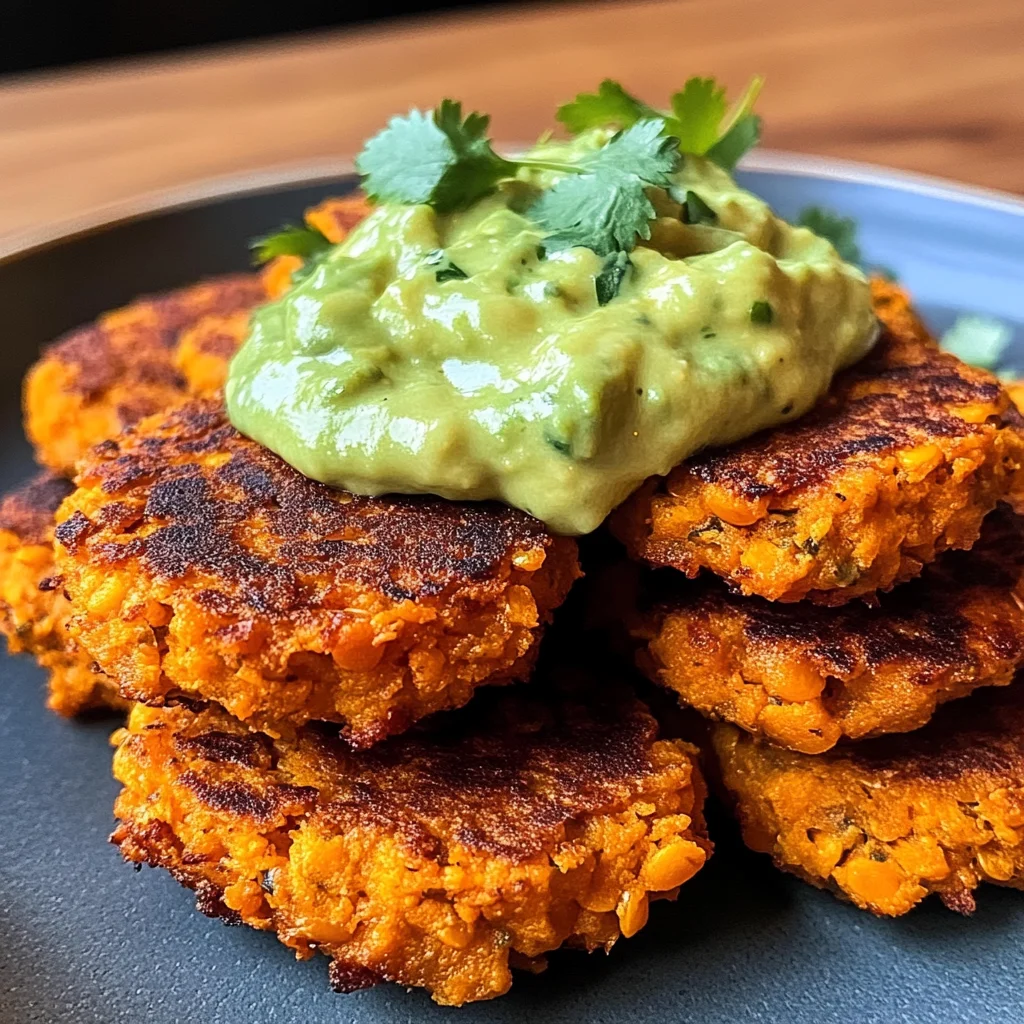 CRISPY SWEET POTATO & RED LENTIL PATTIES That Delight!