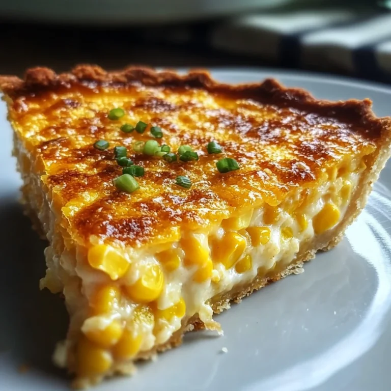 Cheddar Sweet Corn Pie
