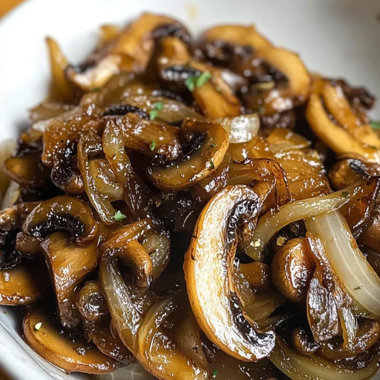Flavorful Caramelized Mushrooms and Onions