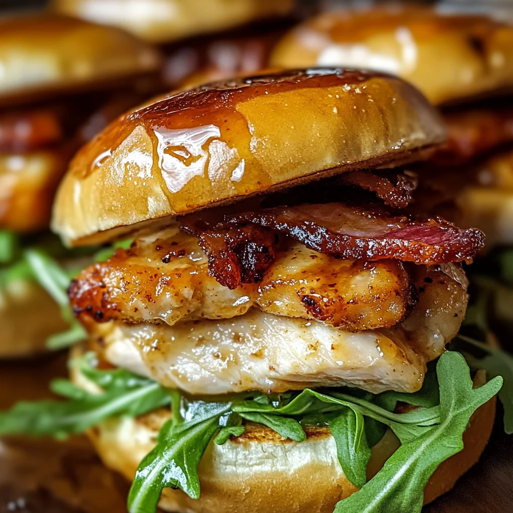Maple Chicken Turkey Turkey Bacon Sliders
