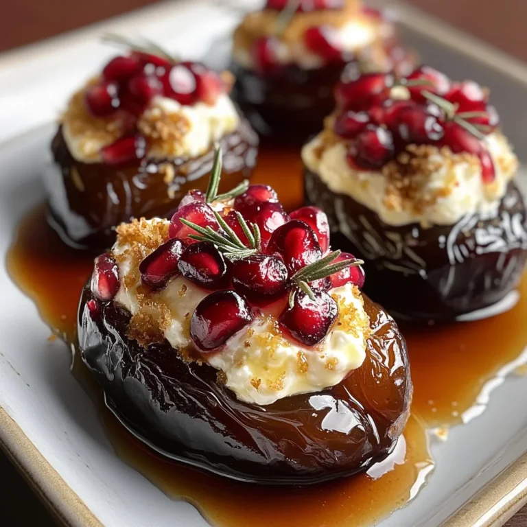 Mascarpone Stuffed Dates with Pomegranate and Honey