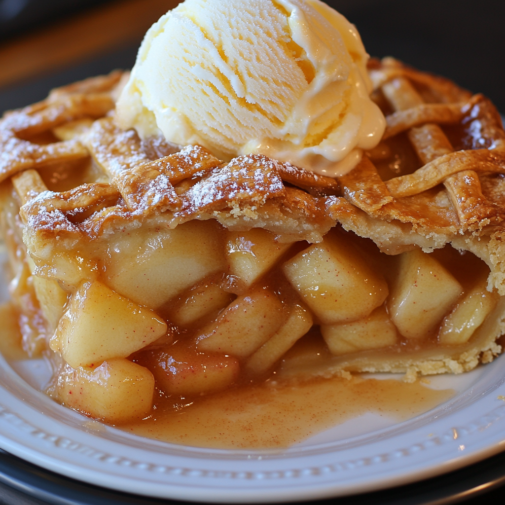 Apple Pie à la Mode (Apple Pie with Ice Cream Recipe)