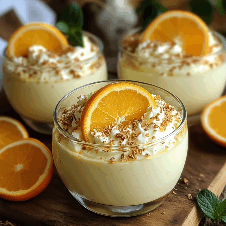 Creamy White Chocolate Orange Mousse