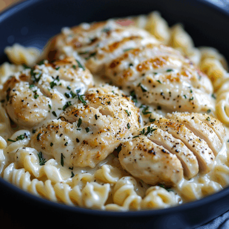 Garlic Parmesan Chicken with Velveeta Rotini Alfredo