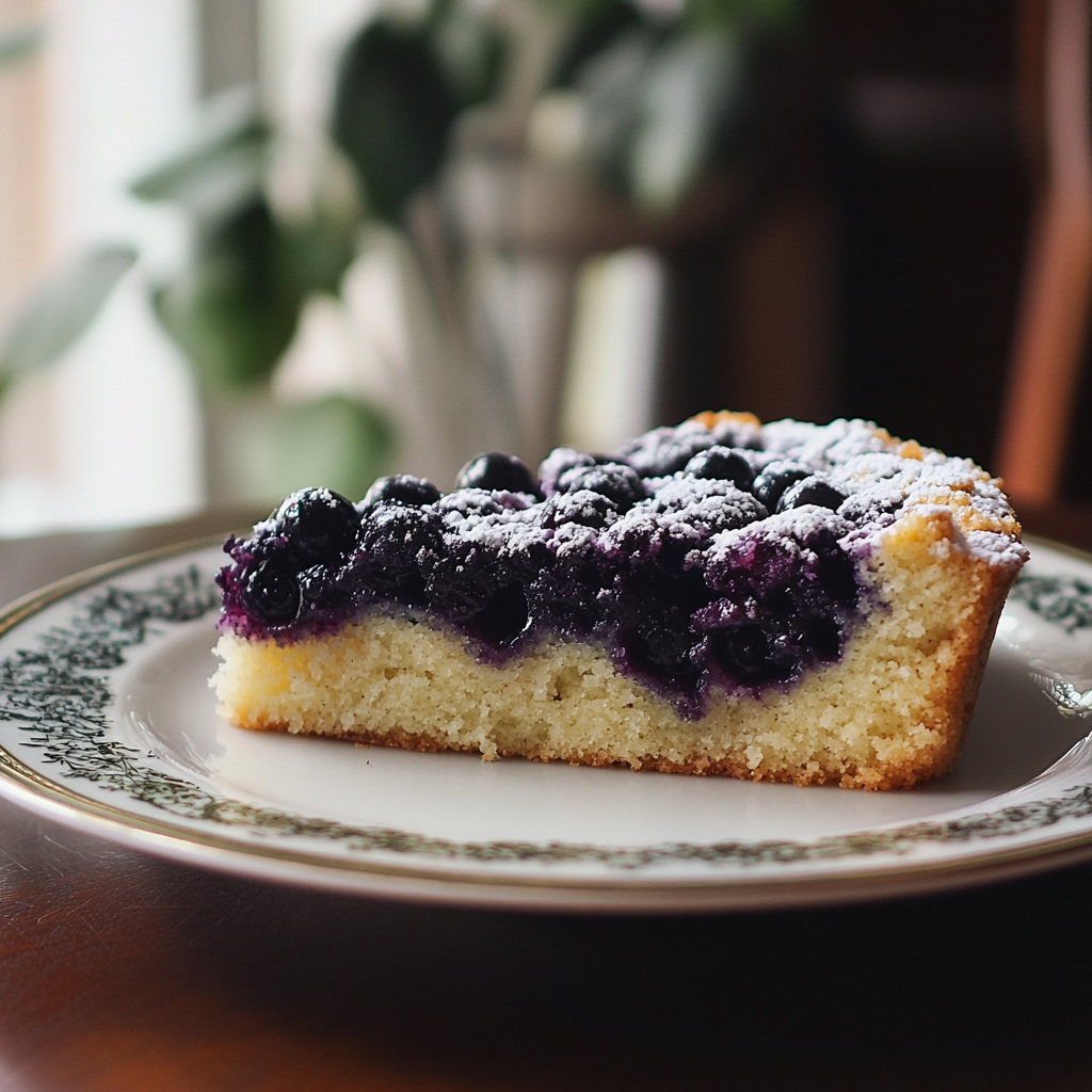 German Blueberry Cake