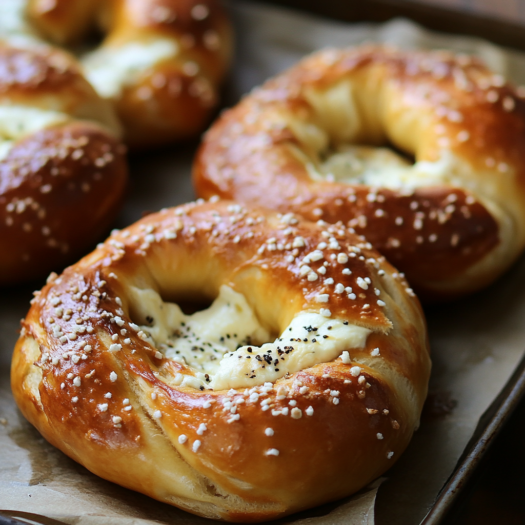 Mozzarella Stuffed Soft Pretzels