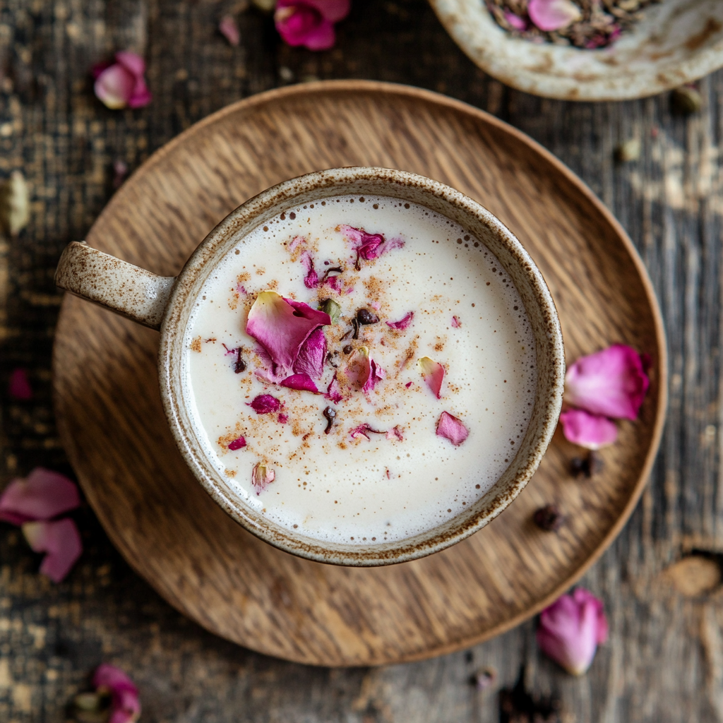 Rose Cardamom Tea Latte: A Cozy, Fragrant Delight