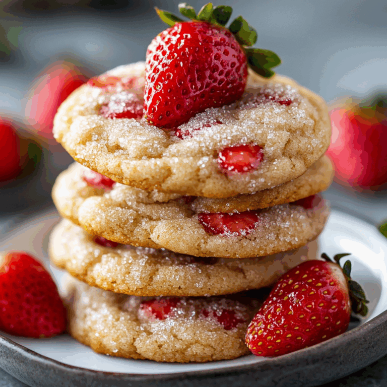 Strawberry Sugar Cookies – The Best Soft & Chewy Vegan Recipe (2025)