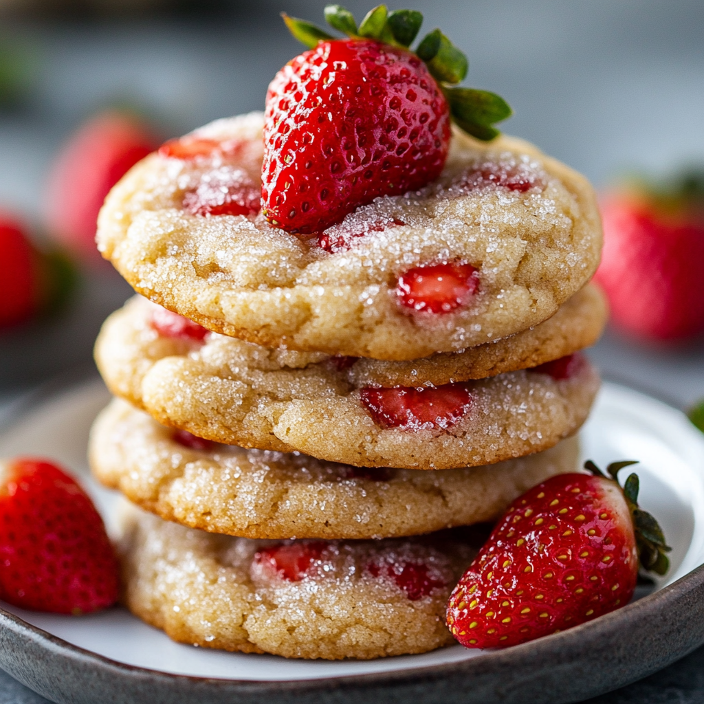 Strawberry Sugar Cookies – The Best Soft & Chewy Vegan Recipe (2025)