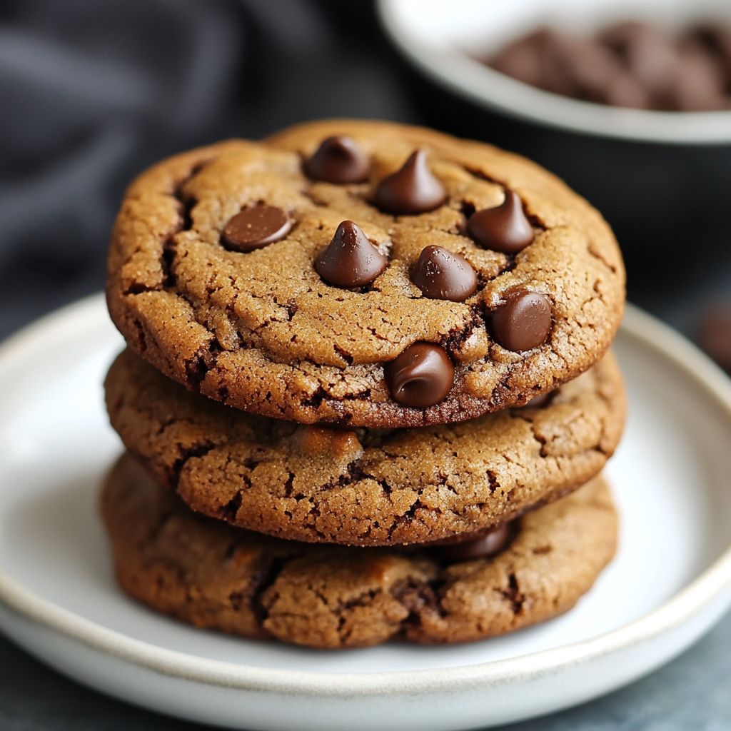 Thick Espresso Chocolate Chip Cookies